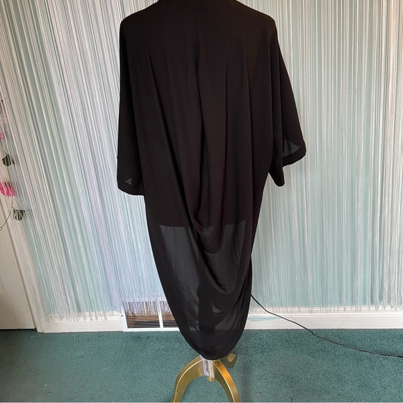 Asos Draped Black Kimono Cardigan Size US 0 NWT - Picture 8 of 17